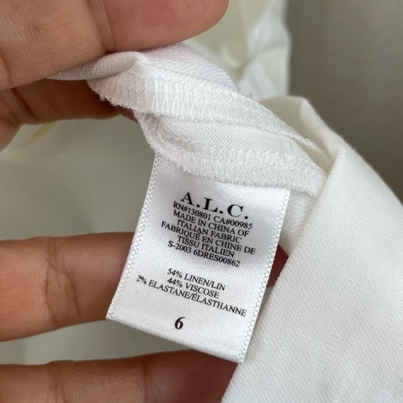 NWT A.L.C Aila Long Sleeve Linen Blend Minidress - Picture 9 of 11